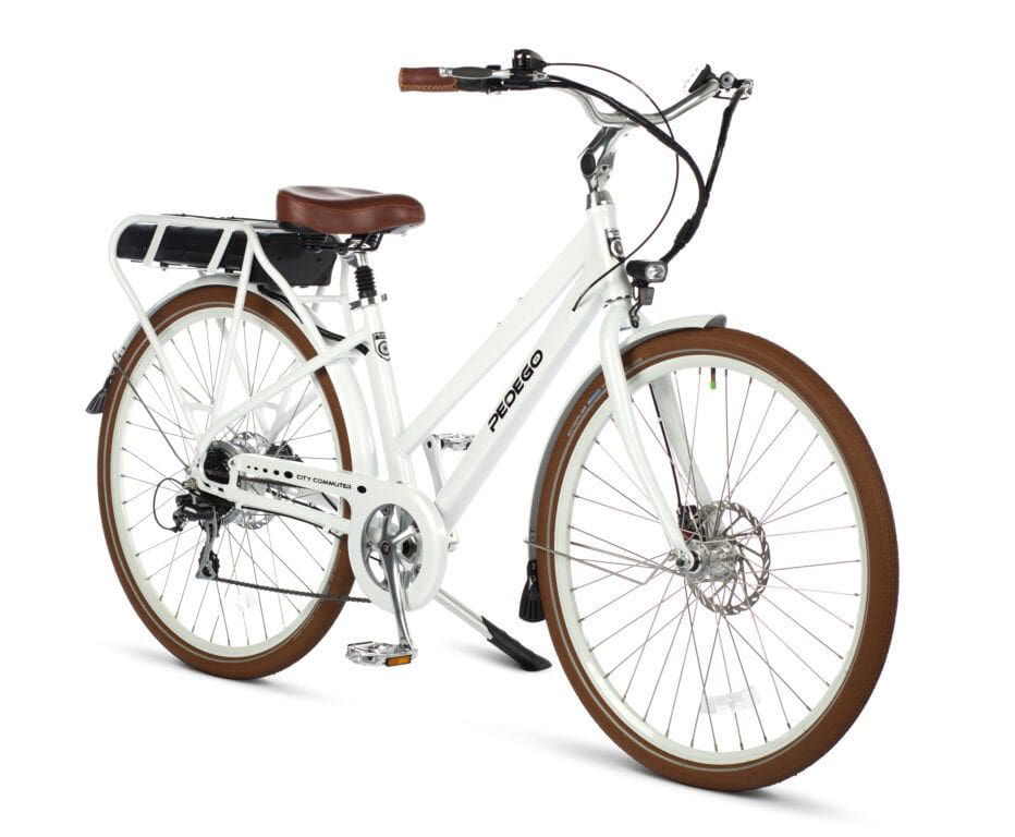 White Pedego City Commuter Electric Bike
